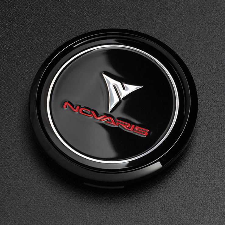 NOVARIS/ROHGUE VF MAZDA3 BP系 FF アルミホイール4本セット【17×7.0J 5-114.3 INSET47 ピアノブラック/レッドライン】0040067×4_画像2