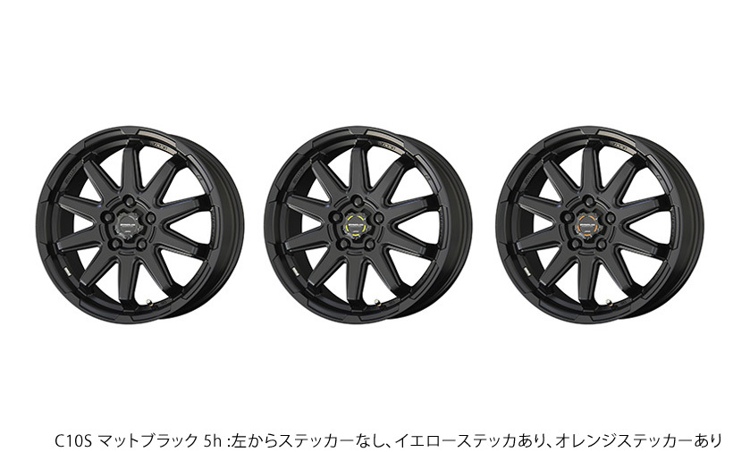 CIRCKAR C10S アルミホイール2本セット アルト HA36S(2014/12～2021/12)【15×4.5J 4-100 +45 マットブラック】 共豊_画像2