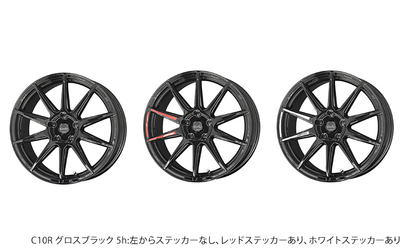 CIRCKAR C10R アルミホイール 4本セット ライズ A2#0A(2019/11～)【16×6.5J 4-100 +45 グロスブラック】 共豊_画像2