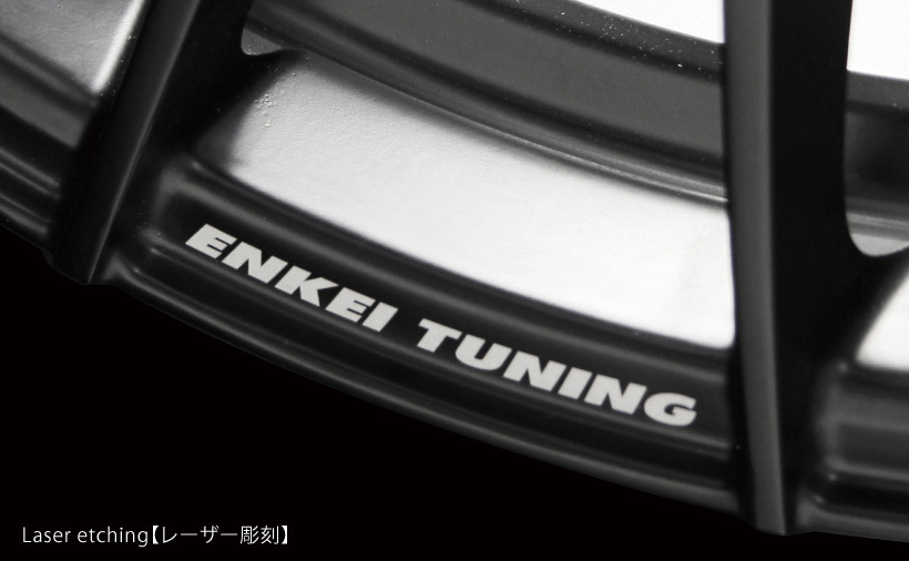 ENKEI TUNING FC01 アルミホイール1本 UX MZA#1#(2018/11～)【17×7.0J 5-114.3 +38 セミグロスブラックロゴレーザーエッジング】 共豊_画像4