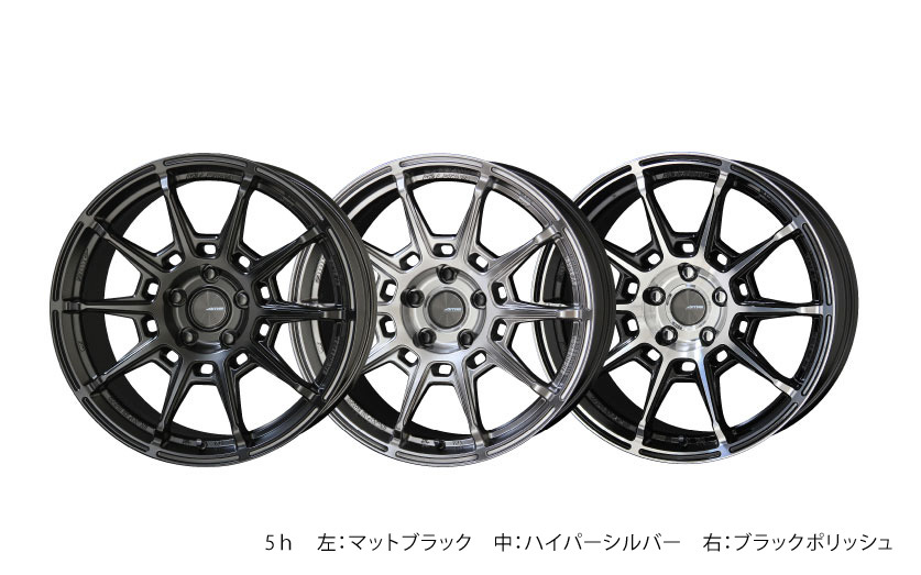 GALERNA REFINO アルミホイール2本セット アクア MXPK1#(2021/7～)【17×7.0J 4-100 +45 マットブラック】 共豊_画像2