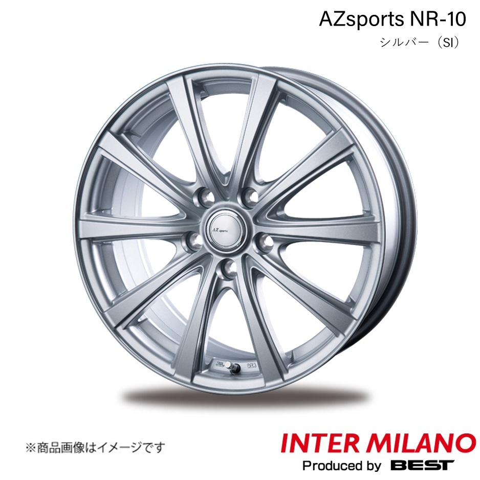 INTER MILANO/インターミラノ AZsports NR-10 ヴォクシー 80系 HV ホイール 1本【16×6.5J 5-114.3 INSET 53 シルバー】_画像1