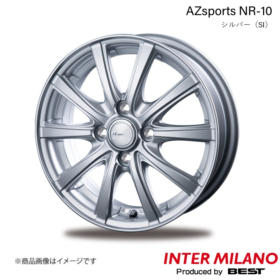 INTER MILANO/インターミラノ AZsports NR-10 アクア 10系 X-URBAN ホイール 1本【16×6.0J 4-100 INSET 43 シルバー】_画像1