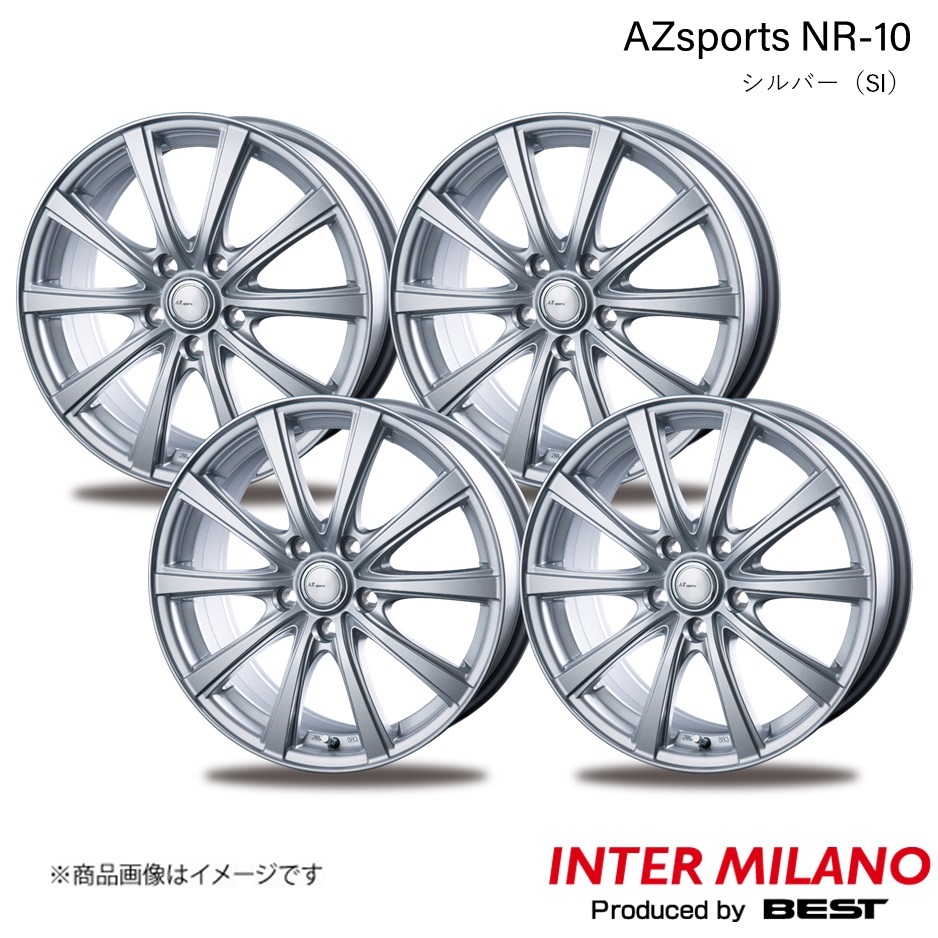 INTER MILANO/インターミラノ AZsports NR-10 ティアナ L33 ホイール 4本【16×6.5J 5-114.3 INSET 48 シルバー】