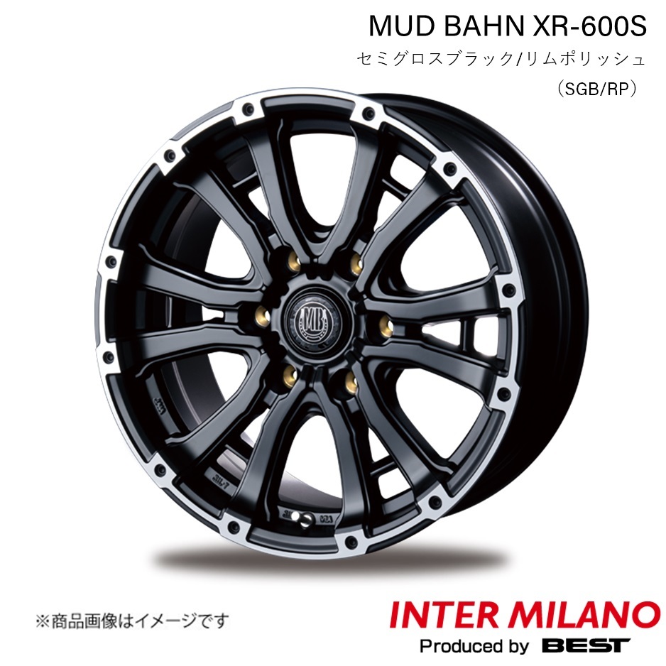 INTER MILANO MUD BAHN XR-600S ハイエース 200系 純正タイヤ:185/75R15 106/104 LT ホイール 1本【15×6.0J 6-139.7 INSET33 SGB/RP】_画像1