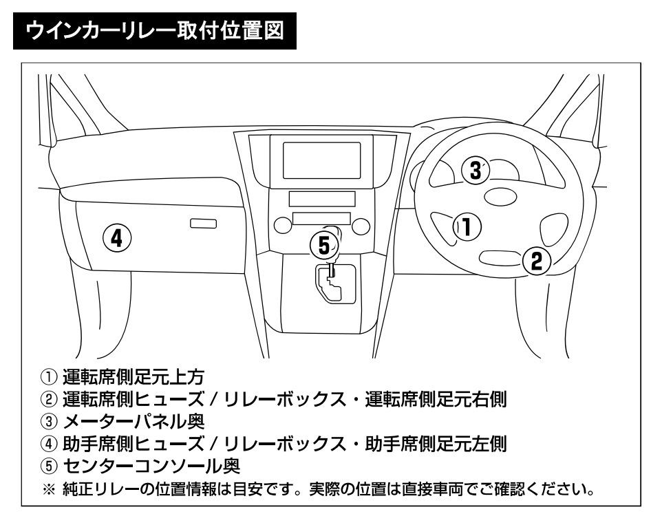 VALENTI ヴァレンティ ユーロウインカーリレー トヨタ ハイラックスサーフ GRN21#/KDN215/RZN21#/TRN21#/VZN21# H17.7～H21.8 ER-01_画像2