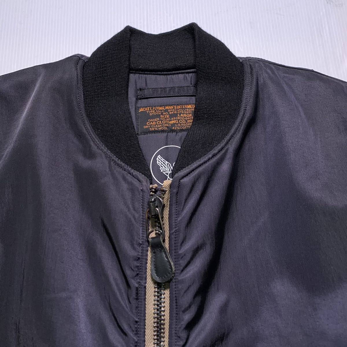 CAB CLOTHING フライトジャケット MA-1 ボンバージャケット L CAB CLOTHING フライトジャケット MA-1 ボンバージャケット L