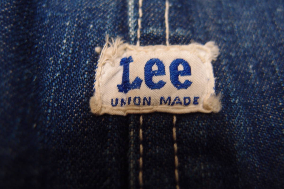 * old clothes .USA#Lee* overall *** long L UNION MADE Vintage American direct import 