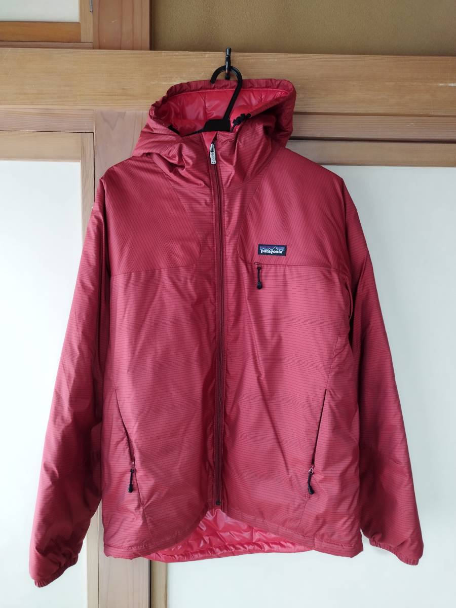 パタゴニア　メンズマイクロパフ　フーデッドジャケット　赤　サイズS　ジャンク品_画像1