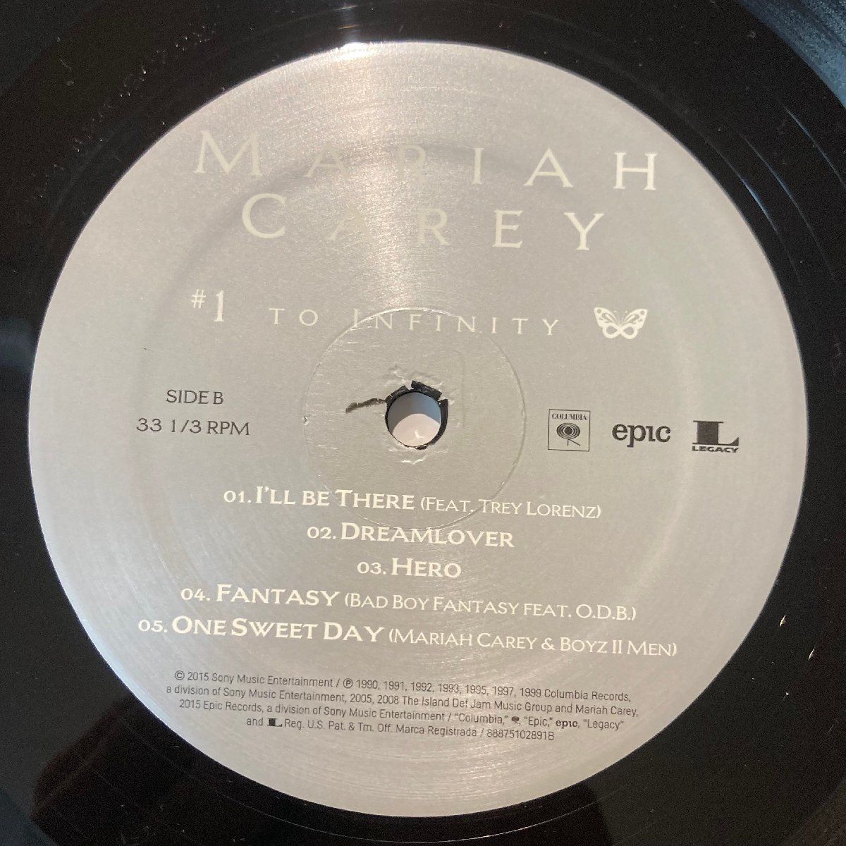 MARIAH CAREY /#1 TO INFINITY /88875102891 /US-ORIGINAL /2LP★送料着払い★URT_画像4