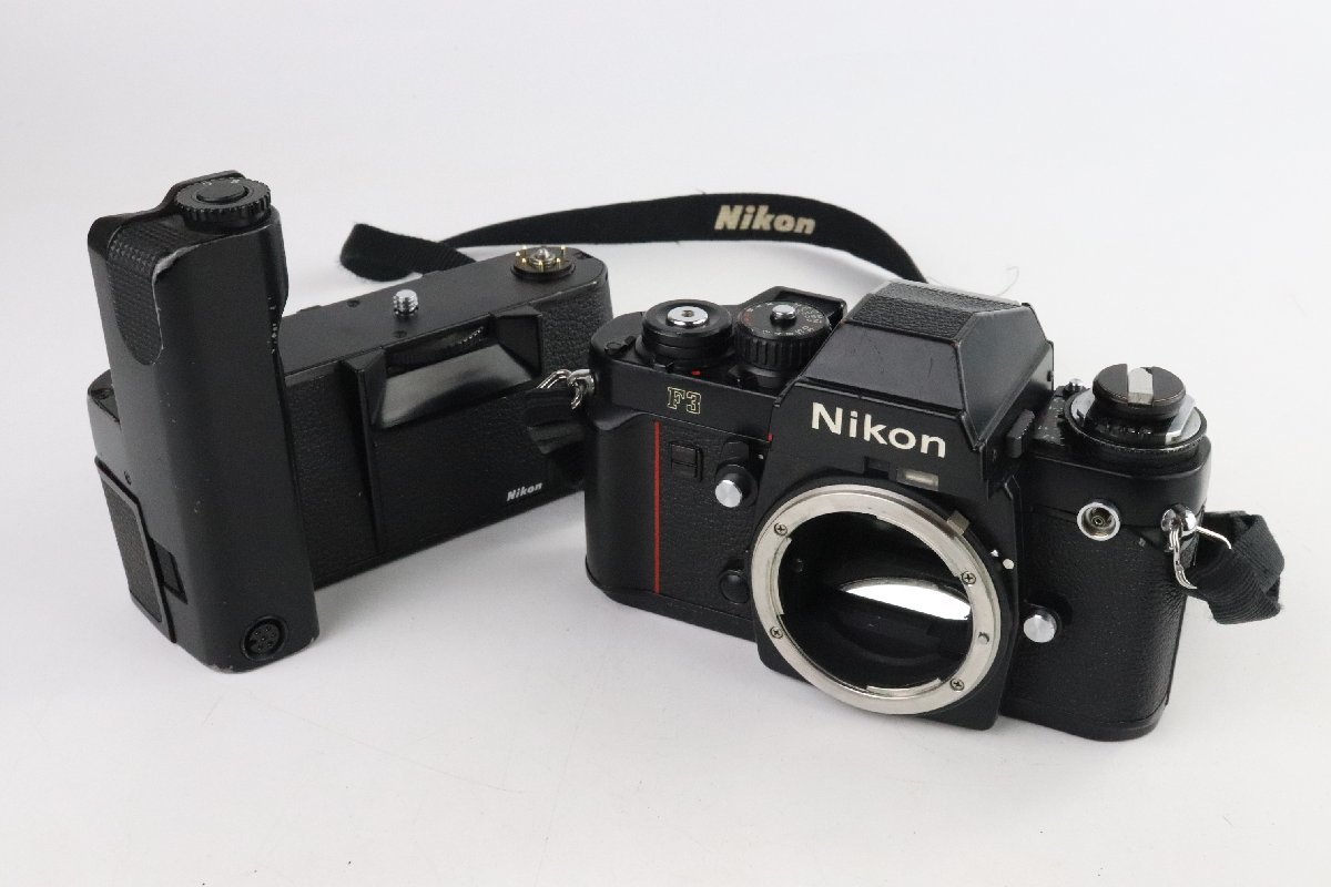 Nikon ニコンF3 一眼レフフィルムカメラ Motor Drive MD-4 モータードライブ 【難あり品】★F_画像1