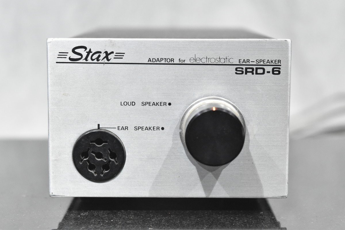 STAX/スタックス ヘッドフォンアンプ SRD-6 + イヤースピーカー ヘッドフォン SR-5【ジャンク品】_画像2