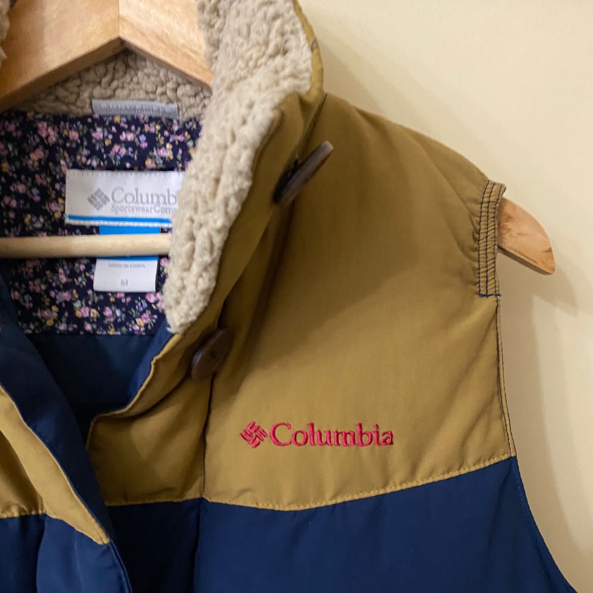 Columbia コロンビア ダウンベスト ベスト バイカラー ツートン ボア