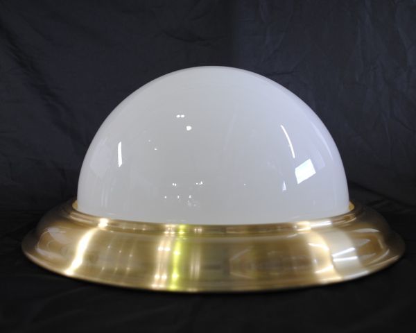 [IM] 大光電気　シーリングランプ　ガラス製　D60-3304　95年　F520　シェード　DAIKO　日本製　口径E26　100V　80W×2　天井照明_画像3