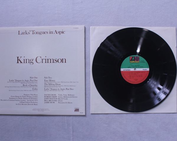 [SJ] LP盤　レコード　KING CRIMSON キングクリムゾン　LARKSTONGUES IN ASPIC　太陽と戦慄　未再生品_画像7