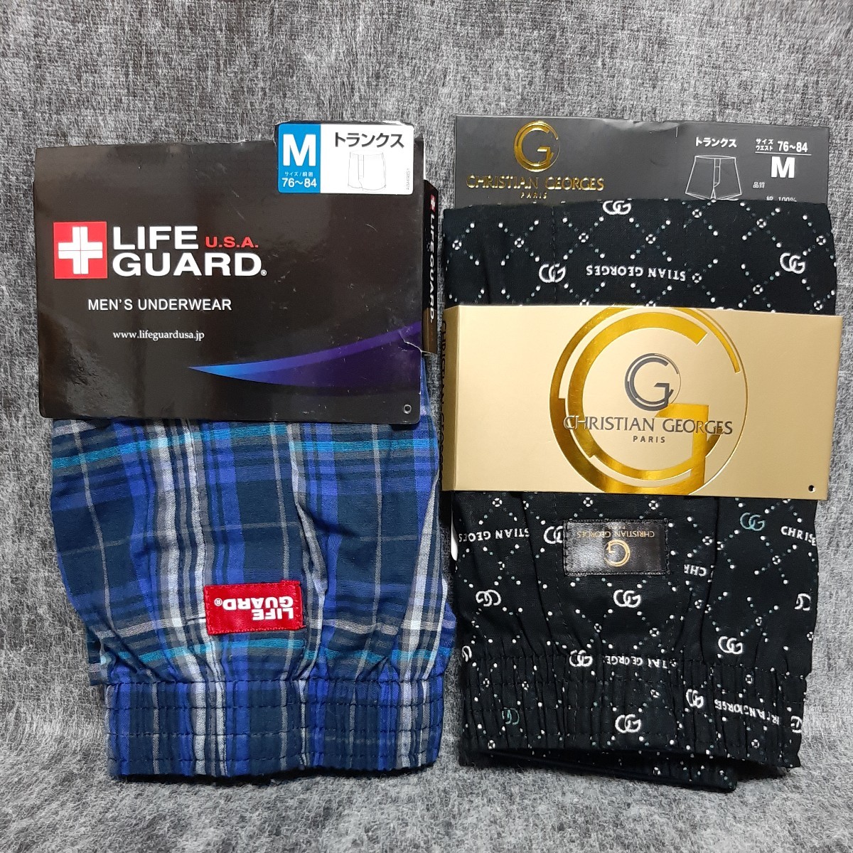 トランクス M 2枚 LIFE GUARD + CHRISTIAN GEORGES