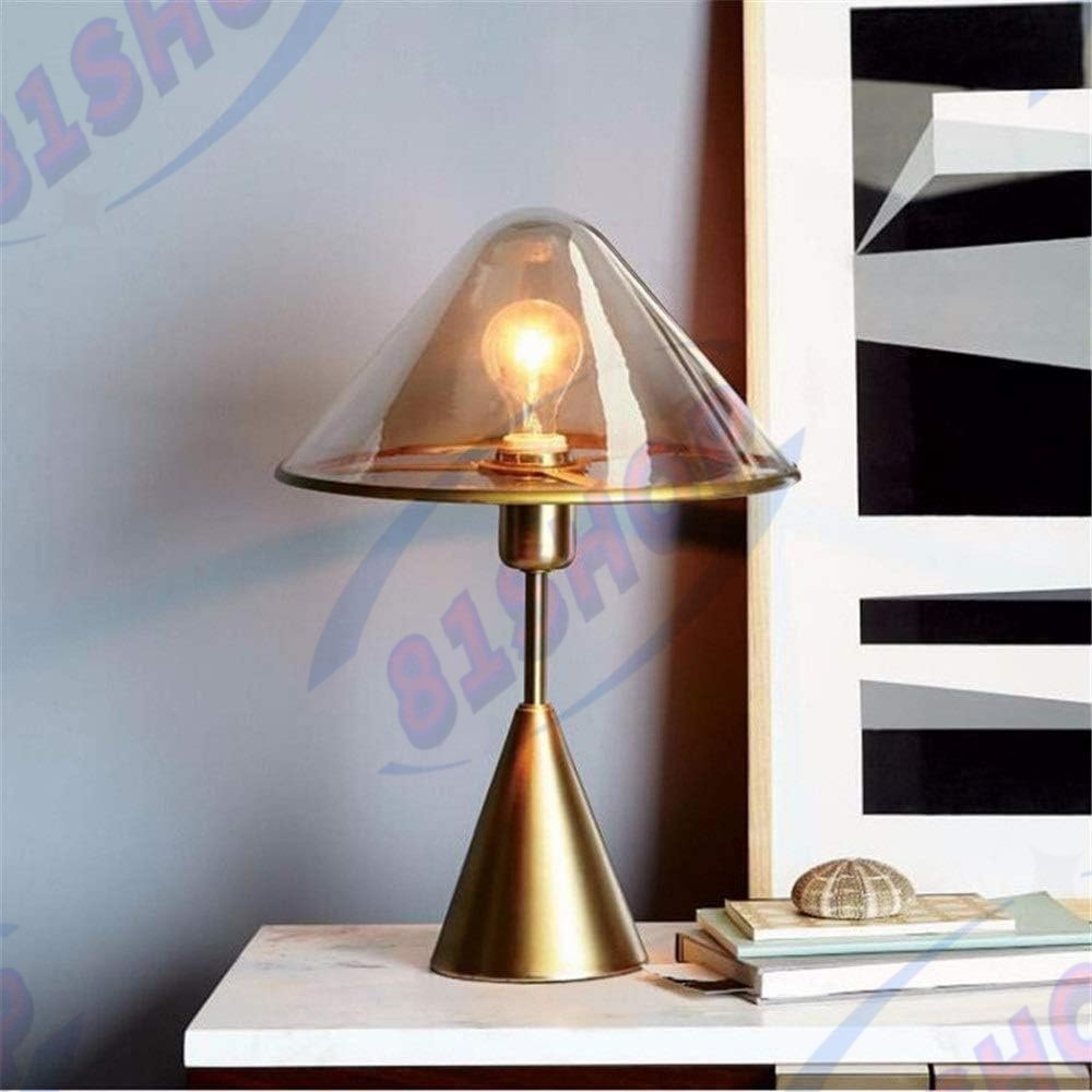 「81SHOP」極美品★テーブルランプ アンティーク ガラスのランプシェード ベッドルームのテーブルランプ 雰囲気ランプ