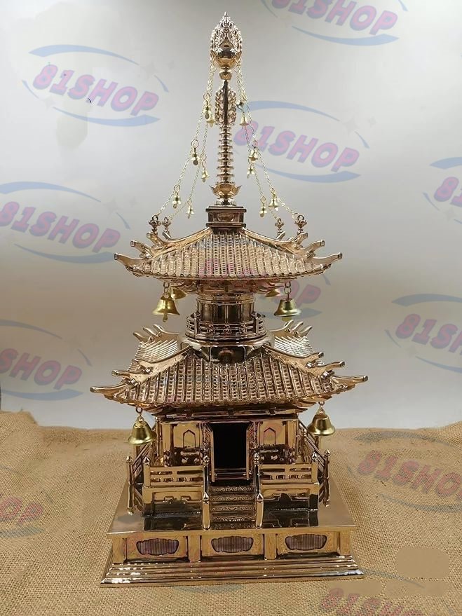 81SHOP」 密教法具 多宝塔 寺院用 真鍮仏具 総高42cm 仏壇・仏具 81SHOP」 密教法具 多宝塔 寺院用 真鍮仏具 総高42cm 仏壇・仏具