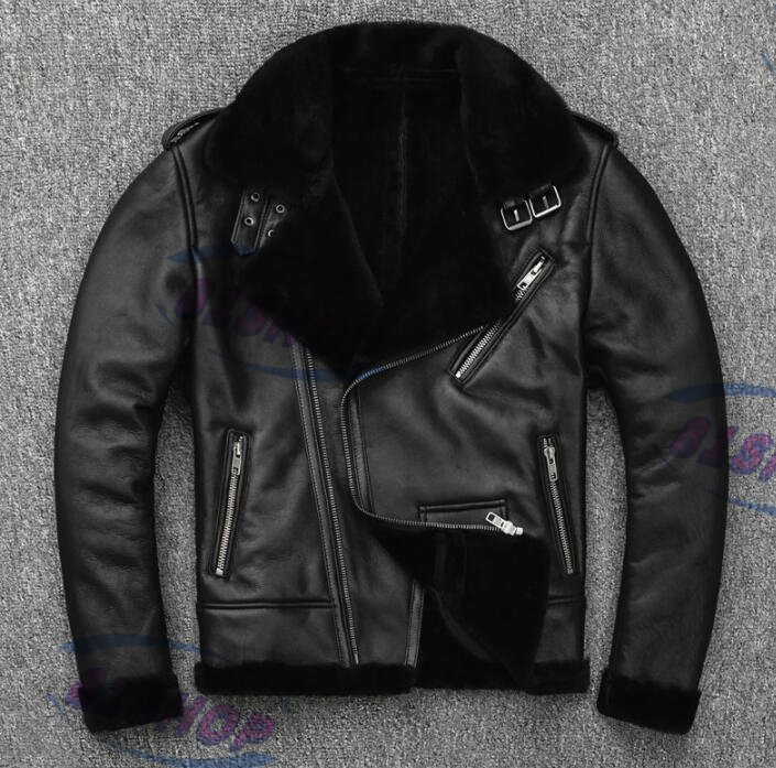 [81SHOP] popular recommendation * rare . high class . fur solid * protection against cold . perfectly * sheep leather * original leather * flight jacket * leather jacket * size selection possibility 