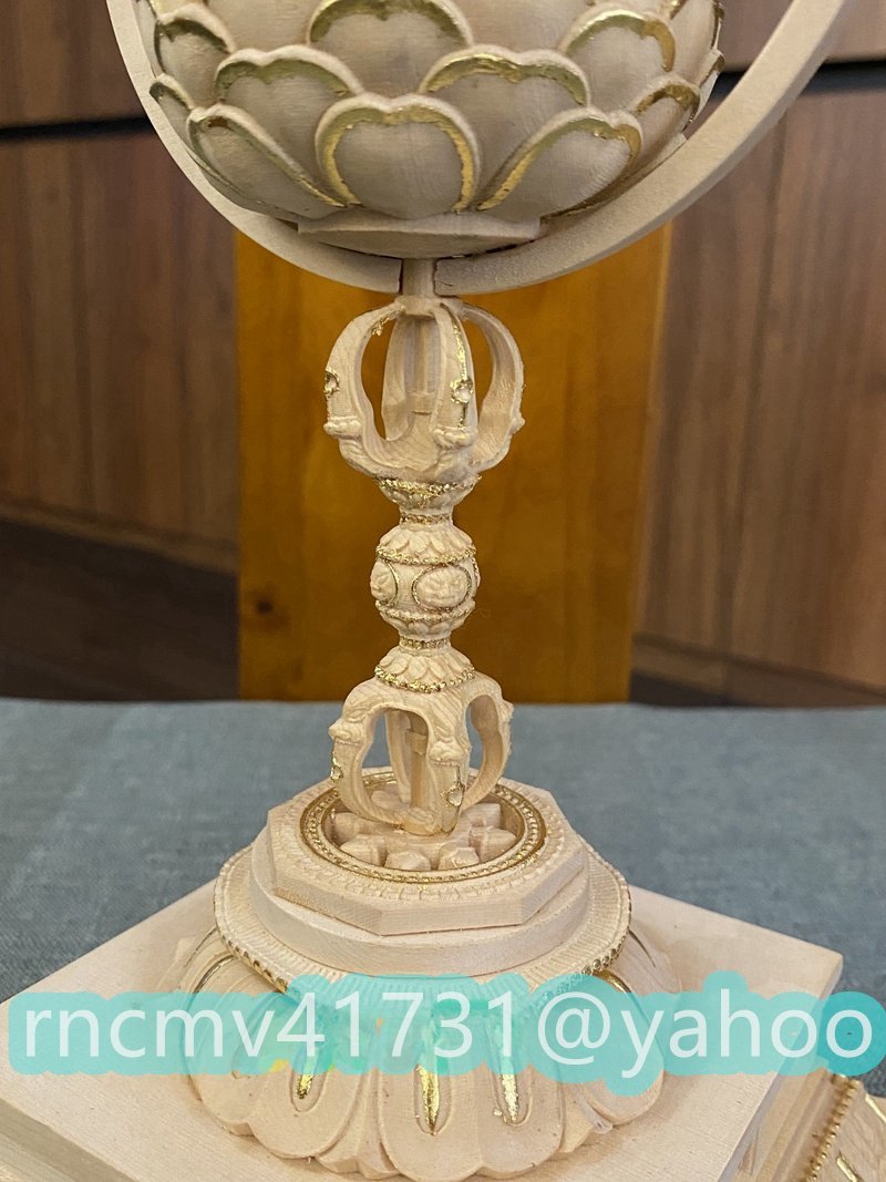 30912円 「81SHOP」 密教法具 寺院仏具 火焔宝珠形舎利塔 ヒノキ 30912円 「81SHOP」 密教法具 寺院仏具 火焔宝珠形舎利塔 ヒノキ
