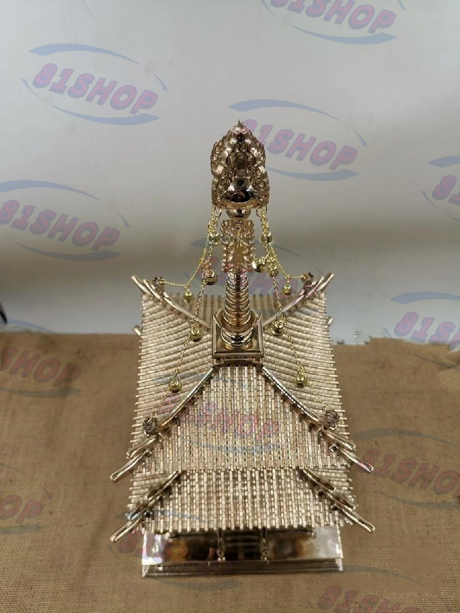 81SHOP」 密教法具 多宝塔 寺院用 真鍮仏具 総高42cm 仏壇・仏具 81SHOP」 密教法具 多宝塔 寺院用 真鍮仏具 総高42cm 仏壇・仏具