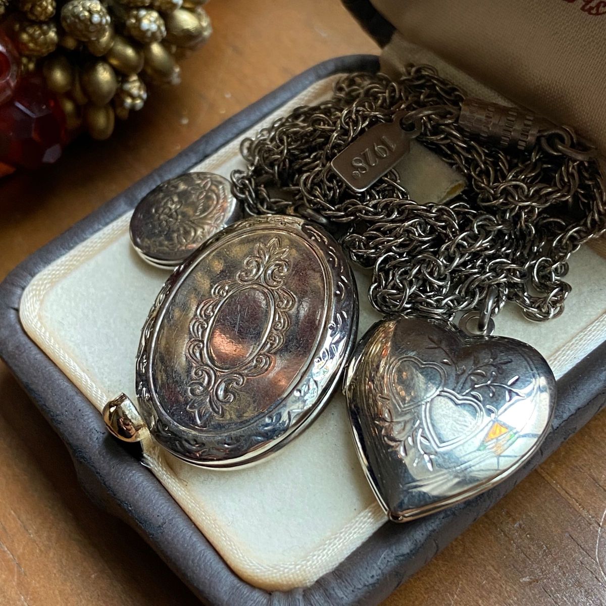 Vintage 1928刻印 ロケットペンダント ヴィンテージ ネックレス Vintage 1928刻印 ロケットペンダント ヴィンテージ ネックレス