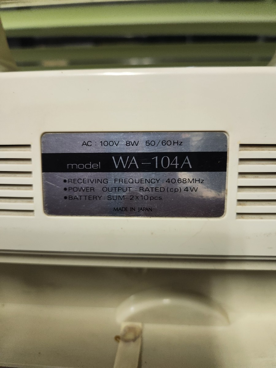UNI-PEX WA-104A 放送用スピーカー アンプ 運動会 イベント 会議 UNI-PEX WA-104A 放送用スピーカー アンプ 運動会 イベント 会議