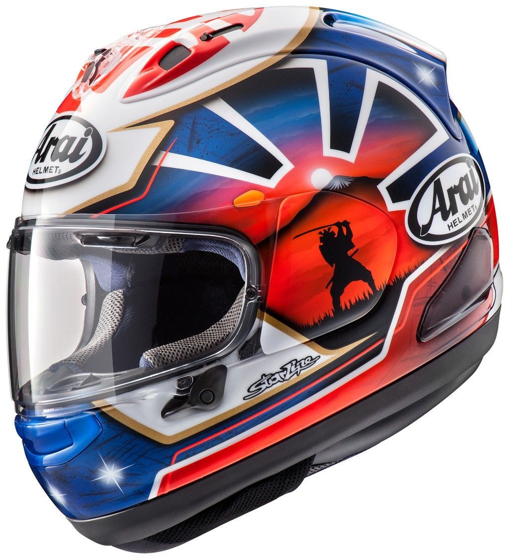 Arai フルフェイスヘルメット RX-7X PEDROSA SAMURAI SPIRIT ペドロサ サムライ スピリット ブルー XL (61-62)の画像1