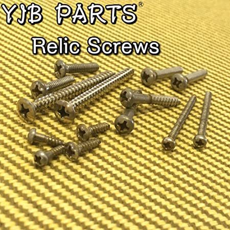 YJB PARTS Relic Screws レリックネジ (ミリ)Fタイプピックガード用(マイナス頭) (メール便のみ送料無料)_画像4