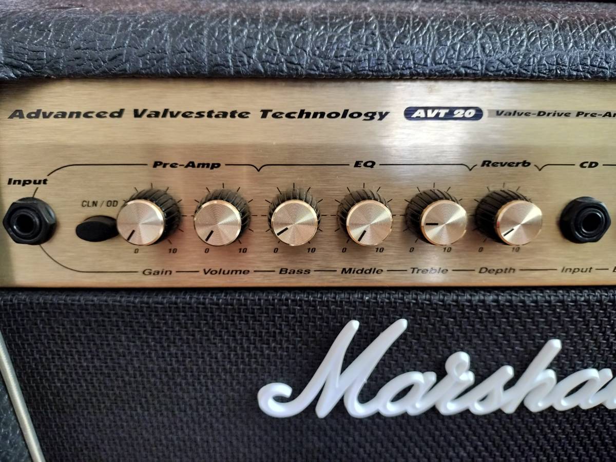 マーシャル MARSHALL VALVESTATE AVT20 プリチューブ 真空管新しめ　美品　送料込_画像10