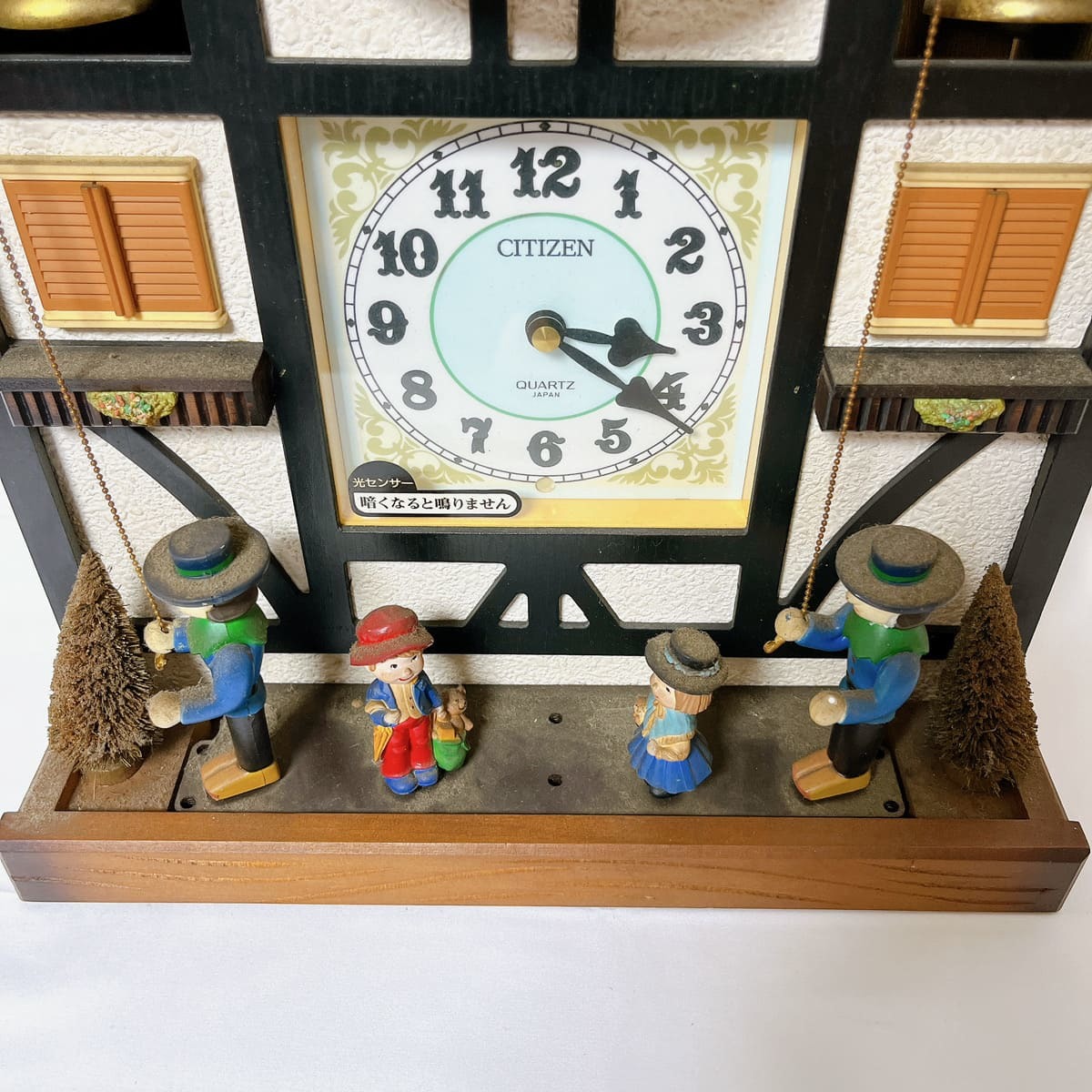 【ジャンク】 シチズン 鳩時計 掛時計 掛け時計 仕掛け時計 日本製 CITIZEN ハト時計 時計 アンティーク レトロ_画像2