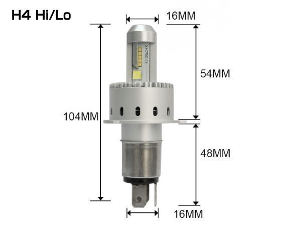 エルフ NJR NJS BJG-NJR85 H19.08～◆ワンタッチ取付PHILIPS 16000LM H4 Hi/Lo LEDヘッドライト車検対応6500K_画像2