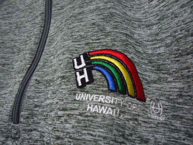 即決　ハワイ　ANTIGUA　ハワイ大学　ベスト　Ｍ　グレー・白斑色　UH_画像2