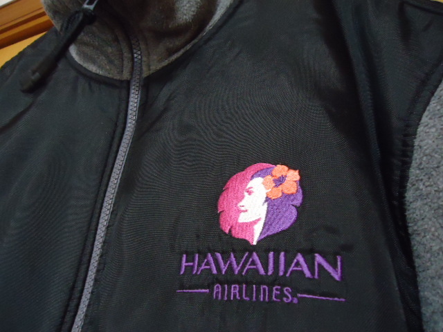 ハワイ　ハワイアン航空　アウター　ジャンパー　Ｓ　黒・グレー色_画像2