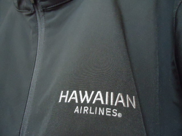 即決　ハワイ　ハワイアン航空　スタッフ　アウター　ジャンパー　ＸＬ　黒色_画像2