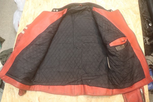 (JK0191)BELMO DESIGN! motor cycle jacket (54)[ used good goods ]