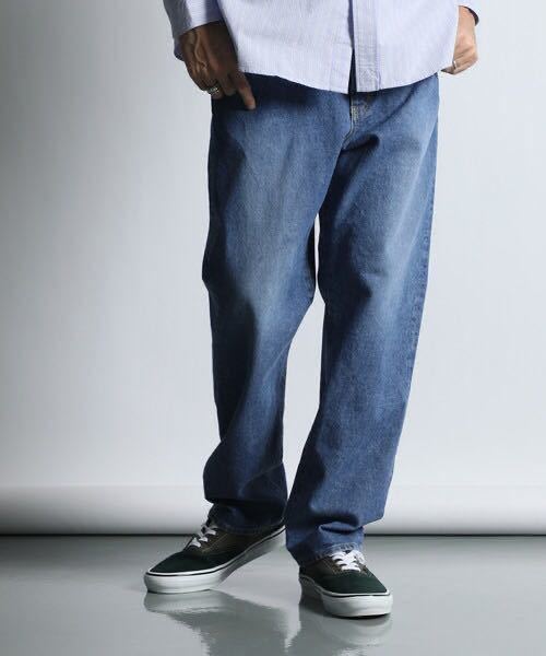 The DUFFER of ST.GEORGE ORGANIC COTTON WIDE DENIM：国産 オーガニックコットン ワイドデニム　XL_画像2