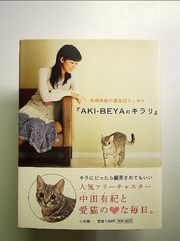 中田有紀の猫日記エッセイ『AKI-BEYAのキラリ』 単行本_画像1
