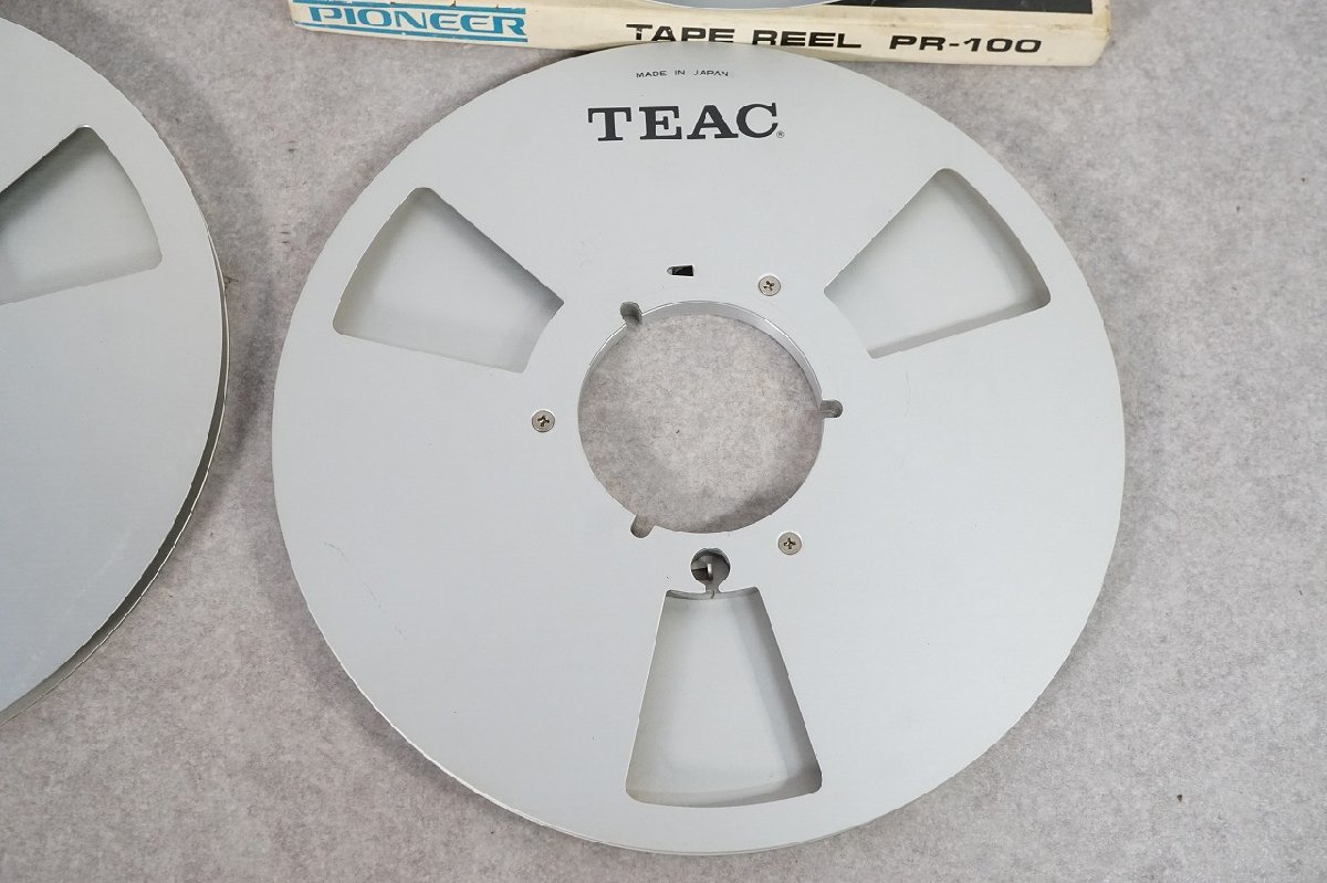 [NZ] [S696010] TEAC ティアック RE-1003S PIONEER パイオニア PR-100等 10号 空リール メタルリール オープンリールテープ 4点セット_画像6