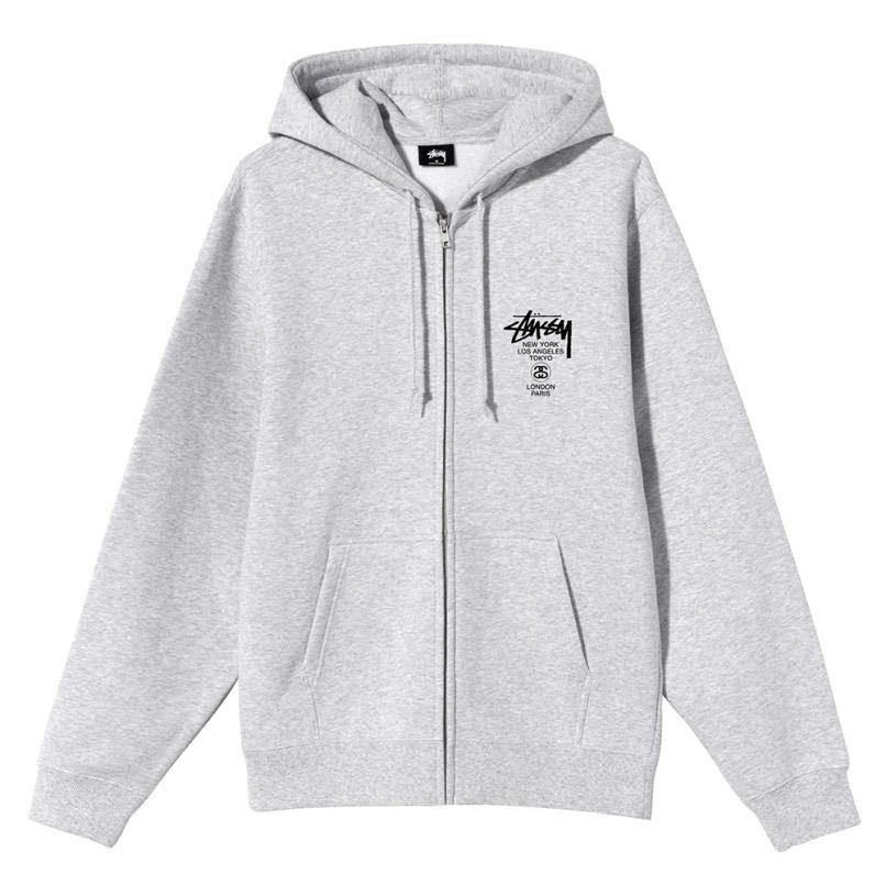 新品未使用』ステューシー STUSSY パーカー グレー Lサイズ｜Yahoo