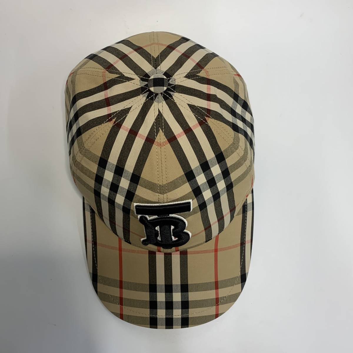 BURBERRY バーバリー TBロゴ キャップ ノバチェック 帽子 キャップ帽 ベースボール L 8038504_画像4