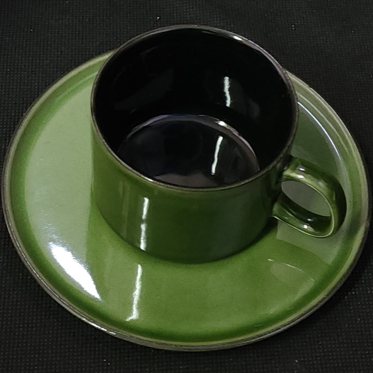 CERACTON　カップ&ソーサー　ペア　未使用　/ドイツ製/珈琲碗皿/緑/食器/陶磁器/_画像4