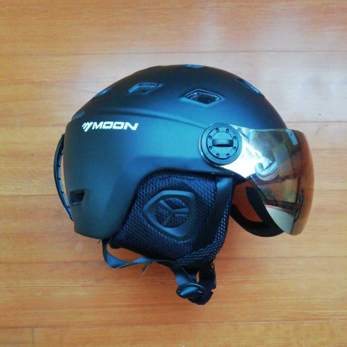 新品未使用 バイザー ヘルメット サイズ L（58cm～61cm）カラー マットブラック スノーボードヘルメット スキーヘルメット ゴーグル _画像4