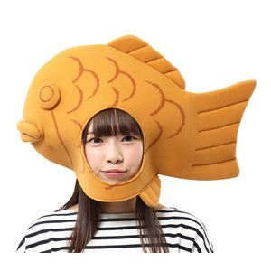 【新品】コスプレ衣装/コスチューム 【かぶりもん たい焼きかぶりもの】 幅380mm ヘッダー付き 〔ハロウィン パーティー 宴会〕_画像3