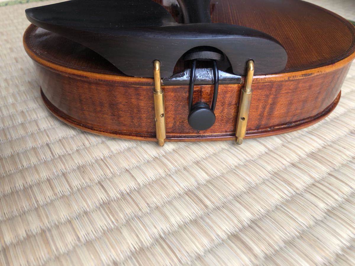 ドイツ製 フルサイズ バイオリン Anton Prell 2015 4/4 虎杢 ヴァイオリン ケース付き_画像10