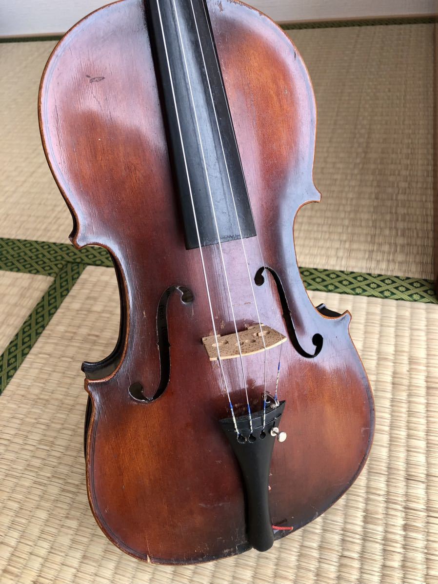 イタリア フルサイズ 古いバイオリン 4/4 虎杢 ヴァイオリン_画像1