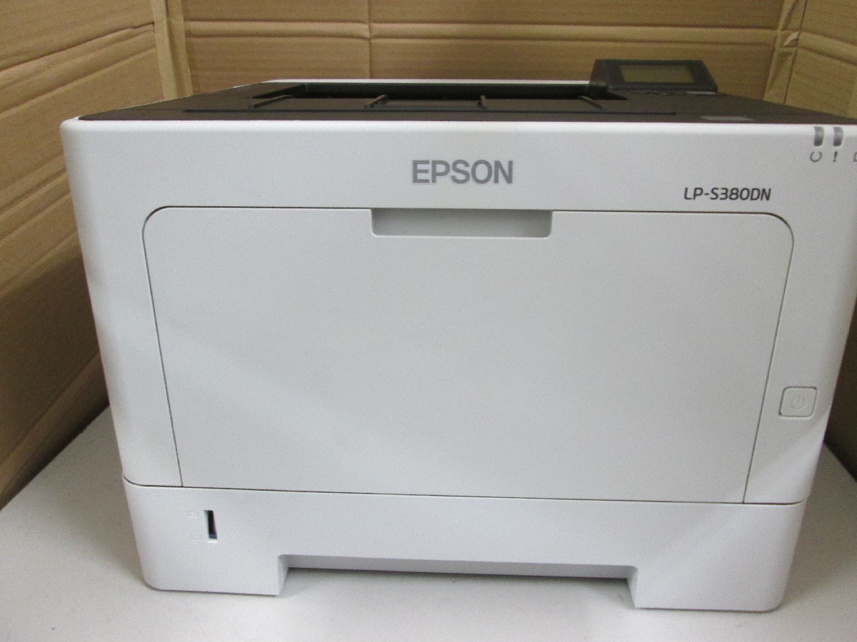 ◎中古レーザープリンタ　エプソン【EPSON LP-S380DN】トナー/現像ユニット/感光体ユニットなし◎2306011_画像1