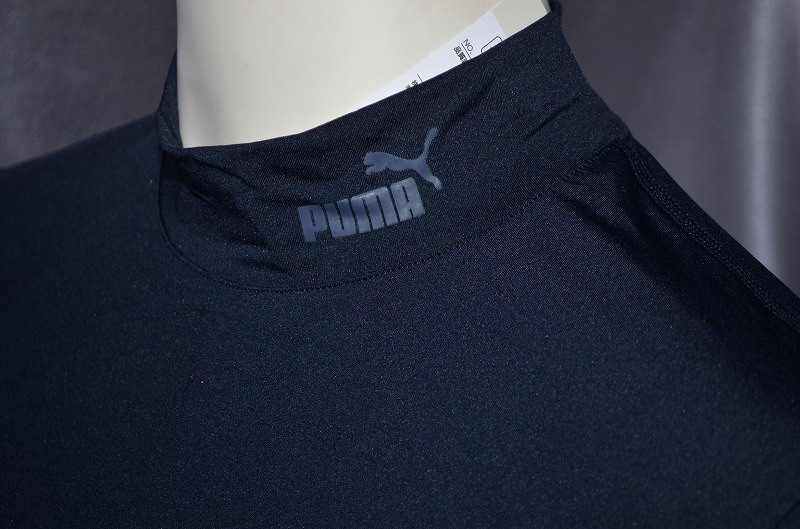 新品 L 175-185 プーマ ゴルフ PUMA GOLF　 コンプレッション 長袖 ハイネックシャツ 黒 インナー_画像2