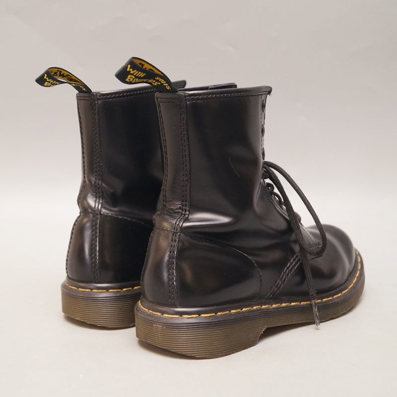 yh18-Dr.Martens Dr. Martens 8 hole boots black UK5 Air Wair air wear leather boots race up shoes leather shoes 