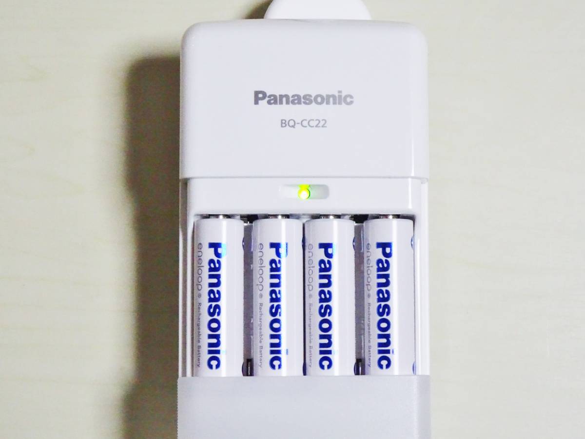 ☆【送料無料】美品 動作良好 Panasonic ニッケル水素電池用 単3型/単4型 充電器 BQ-CC22☆_参考画像です。エネループ電池は付きません